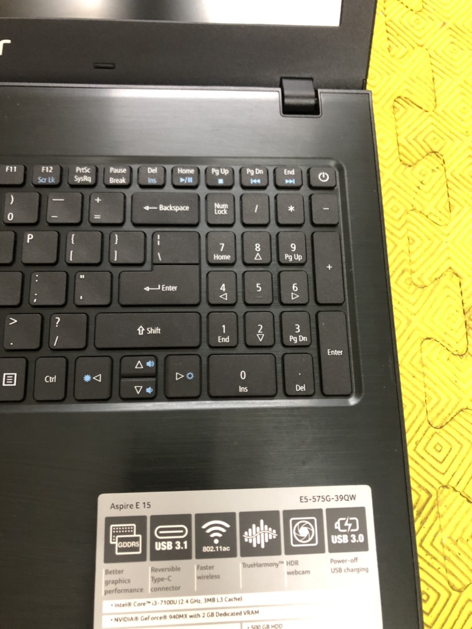 Acer Aspire E5-575G | CORE I7 7500U | RAM 8GB | SSS SIÊU NHANH | MÀN HÌNH 15.6 IN