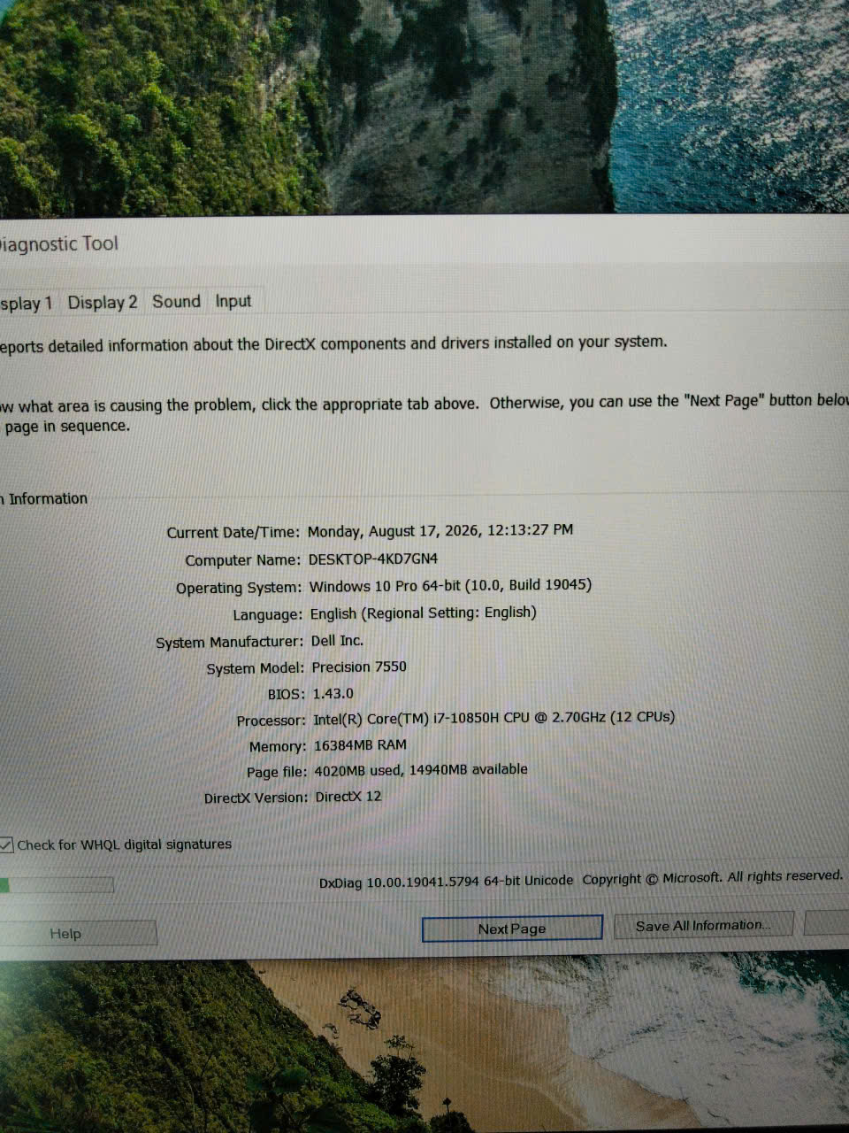 Dell Precision 7550 | CORE I7 | RAM 16GB | VGA 4GB | SSD 512Gb | MÀN HÌNH 15.6 IN