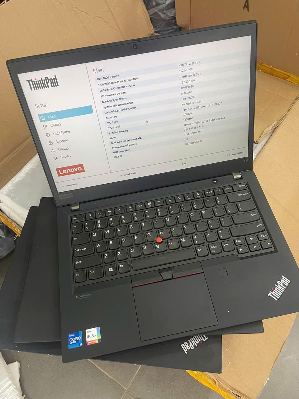 Lenovo ThinkPad T14 | CORE I7 1185G7 | RAM 16GB | SSD 512GB | MÀN HÌNH 14 IN FULL HD